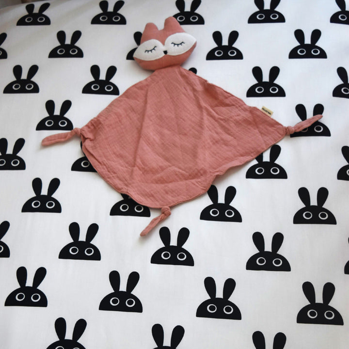 BUNNIES  Rabbit Print Crib Sheet