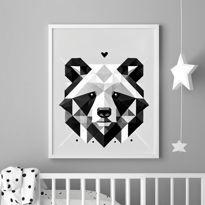 Bold Geometric Bear